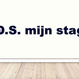 S O S mijn stage